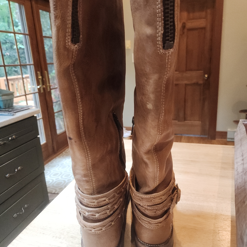 Bed|Stu Women's Eva Brown Leather Boots - Picture 3 of 11